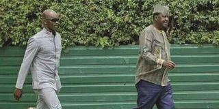Raila Odinga and Maurice Ogeta