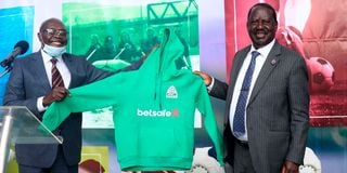 Raila Odinga and Ambrose Rachier