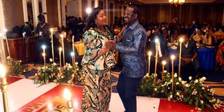 Raila Odinga and Ida Odinga