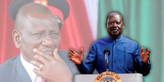 William Ruto and Raila Odinga