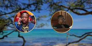 Former Nairobi Governor Mike Sonko and Lawyer Lucy Nyamoita Momanyi. 