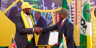 Kithure Kindiki and Ahmed Maalim Hassan