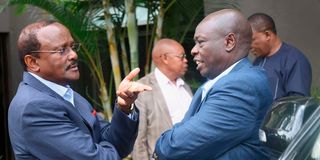 Kalonzo Musyoka and Rigathi Gachagua 