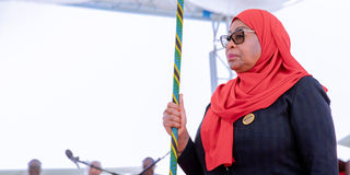 President Samia Suluhu Hassan takes the oath of office 