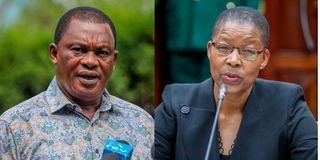 Justin Muturi and Dorcas Oduor