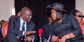William Ruto and Ida Odinga