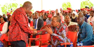 Uhuru Kenyatta and Fred Matiang'i