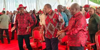 Uhuru Kenyatta and Fred Matiang'i