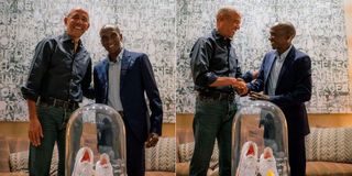 Barack Obama and Eliud KIpchoge 