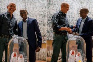Barack Obama and Eliud KIpchoge 