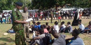police recruitment man teeth