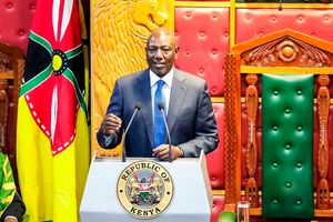 President William Ruto delivers the State of the Nation address at Parliament Buildings