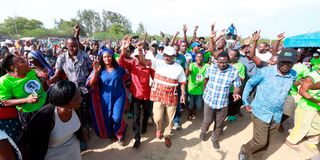 Kalonzo Musyoka and Stanley Kenga