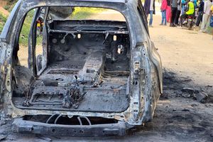 Burnt car
