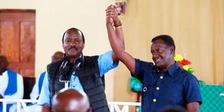 Kalonzo Musyoka and Newton Karish