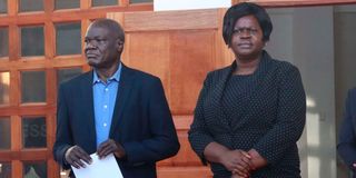 Homa Bay Governor Gladys Wanga and her deputy Oyugi Magwanga