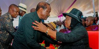 Kalonzo Musyoka and Ida Odinga