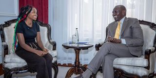 William Ruto and Truphena Muthoni