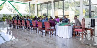 President William Ruto chairs a Cabinet meeting at State House