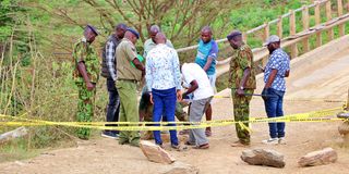 bomb under bridge on River Kuja, Nyatike, in Migori 