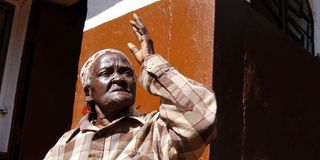 Miriam Muthoni Mathenge, the wife of Mau Mau general Stanley Mathenge,