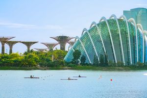 Gardens by the Bay located in Singapore.