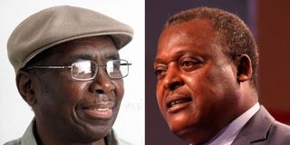 Meja Mwangi and Cyrus Jirongo