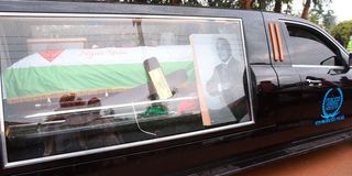 Cyrus Jirongo burial casket