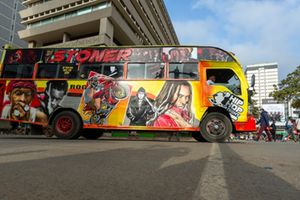 A matatu in Nairobi.