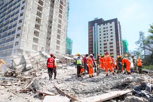 Collapsed building