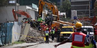 South C building collapse body found