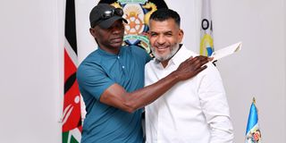 Raila Odinga's former bodyguard Maurice Ogeta and Mombasa Governor Abdulswamad Nassir. 