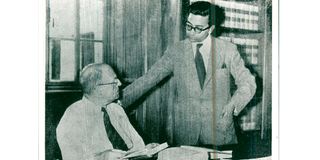 Dennis Pritt (left) and Achhroo Ram Kapila