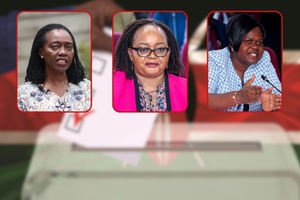 Martha Karua, Ann Waiguru and Gladys Wanga. 