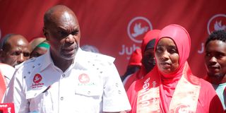 Jeremiah Kioni and Bina Mohamed Tupi