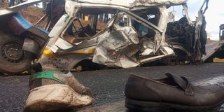 accident gilgil matatu wrechage