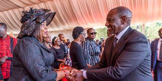 William Ruto and Ida Odinga