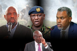 Security chiefs Murkome, Kanja and Haji