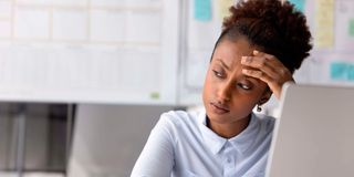 Stressed woman