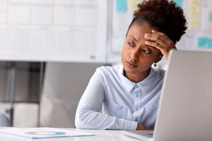 Stressed woman