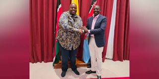 Wicknell Chivayo and Ruto