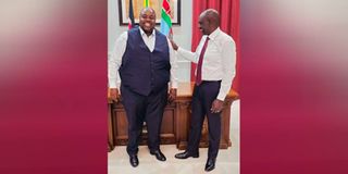 Wicknell Chivayo and Ruto