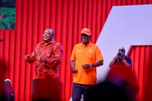 Uhuru Kenyatta and Raila Odinga KICC