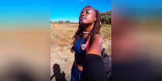 oice artiste Karakacha Anne, who took part in the Nairobi–Gatundu community walk.