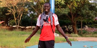 Ayom Bien, one of the walkers who completed the Nairobi–Gatundu long-distance route.