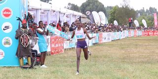 Agnes Jebet Ng'etich wins senior women's 10km race in 2026 Sirikwa Classic