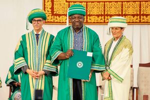 Princess Zara during Steve's graduation