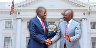 William Ruto and Johnson Sakaja