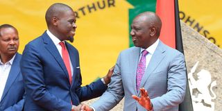 William Ruto and Johnson Sakaja
