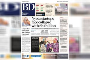 The front page of the Business Daily on February 19, 2026